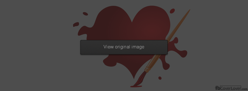 paintbrush heart Facebook Covers More Artistic Covers for Timeline