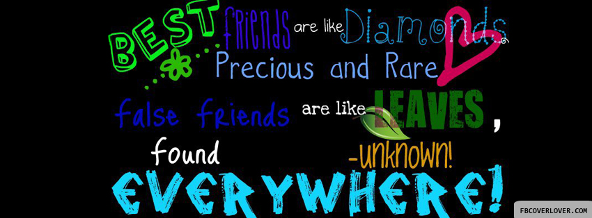 Diamonds and Leaves! :D Facebook Covers More Quotes Covers for Timeline