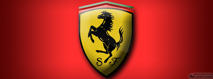 Ferrari Logo  Facebook Covers More Brands Covers for Timeline