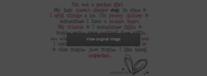 Perfect Girl Facebook Covers More Quotes Covers for Timeline