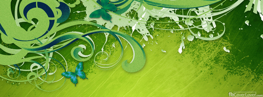 Green Butterfly Dancing Facebook Covers More Artistic Covers for Timeline