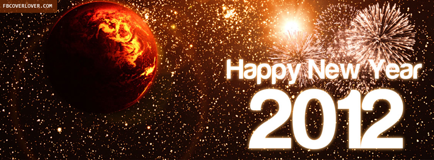 Happy New Year 2012 Fireworks Facebook Timeline  Profile Covers