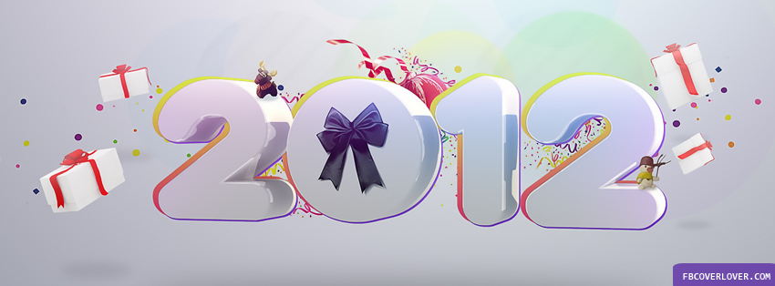Happy New Year 2012 Presents Facebook Timeline  Profile Covers