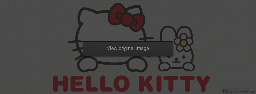 Hello Kitty with Bunny Facebook Covers More Cute Covers for Timeline