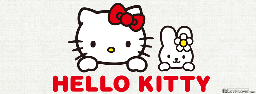 Hello Kitty with Bunny Facebook Timeline  Profile Covers