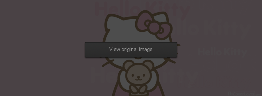 Hello Kitty with teddy bear Facebook Covers More Cute Covers for Timeline