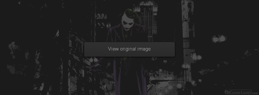 Joker Walking Facebook Cover - fbCoverLover.com