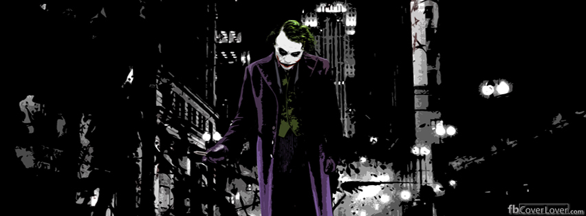 Joker Walking Facebook Timeline  Profile Covers