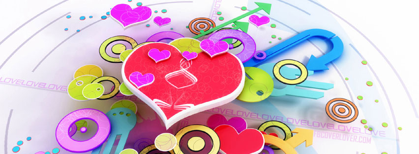 Colorful Love Collage Facebook Timeline  Profile Covers