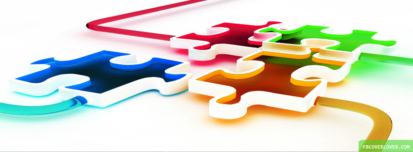 Mixed Colored Puzzle Facebook Timeline  Profile Covers