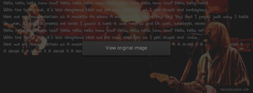Nirvana Lyrics Facebook Covers More Lyrics Covers for Timeline