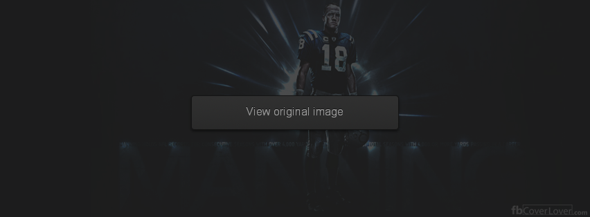 Payton Manning Facebook Covers More Football Covers for Timeline