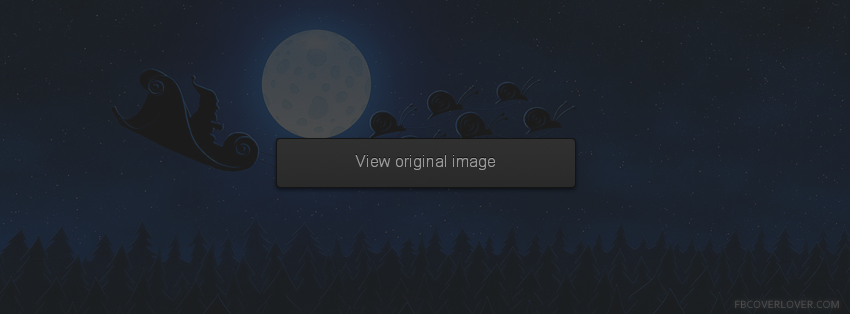 Santa Funny Sleigh Moonlight Facebook Covers More Holidays Covers for Timeline