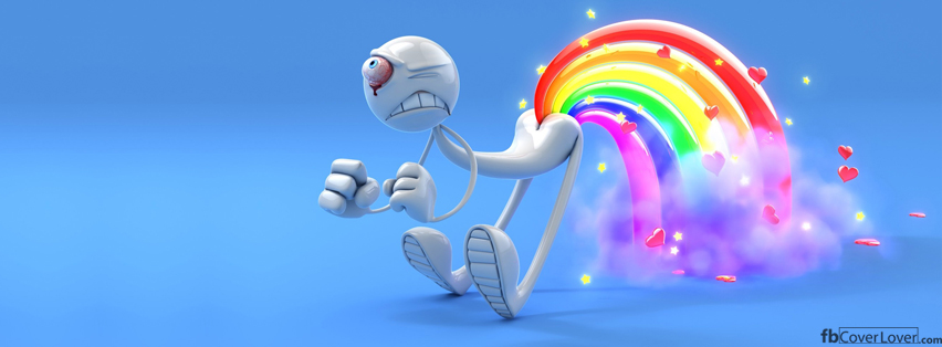 Sh**ing rainbows Facebook Covers More Funny Covers for Timeline