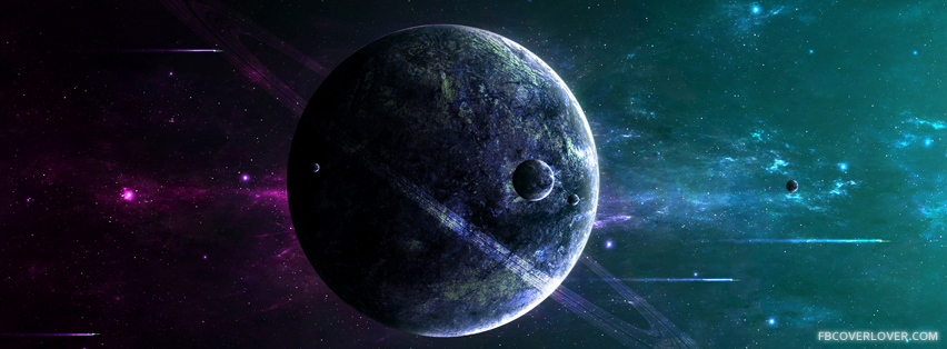 Rough Planet in Colorful Space Facebook Timeline  Profile Covers