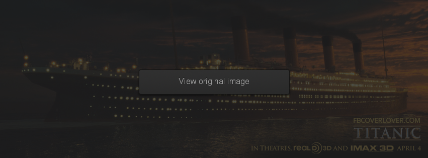 Titanic at Night - Titanic 3D Facebook Covers More Movies_TV Covers for Timeline