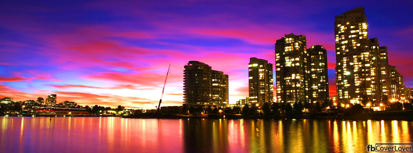 Vancouver Sunset Facebook Timeline  Profile Covers