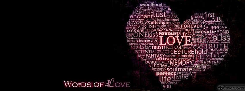 Words of Love Facebook Timeline  Profile Covers