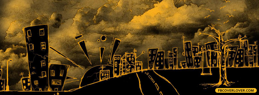 Distorted City Facebook Covers More Abstract Covers for Timeline