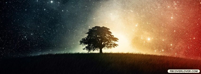 Magical Night Sky Lights Facebook Timeline  Profile Covers