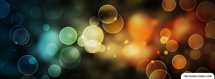 Bubbly Colorful Lights Facebook Timeline  Profile Covers