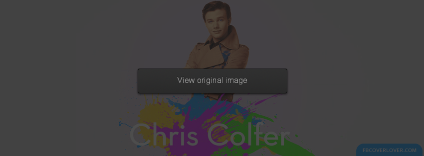 Chris Colfer Facebook Covers More Celebrity Covers for Timeline