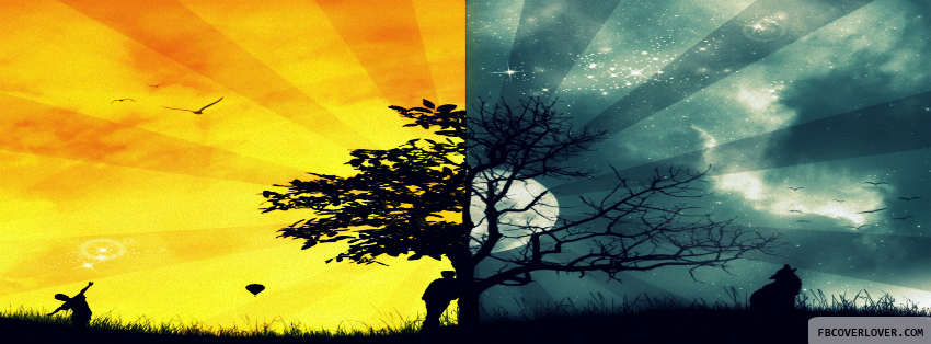 Night And Day Facebook Covers More Artistic Covers for Timeline