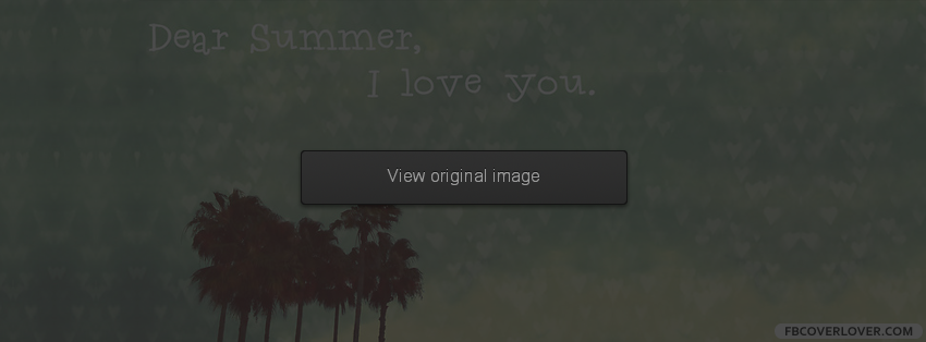 Dear Summer I Love You Facebook Covers More Seasonal Covers for Timeline