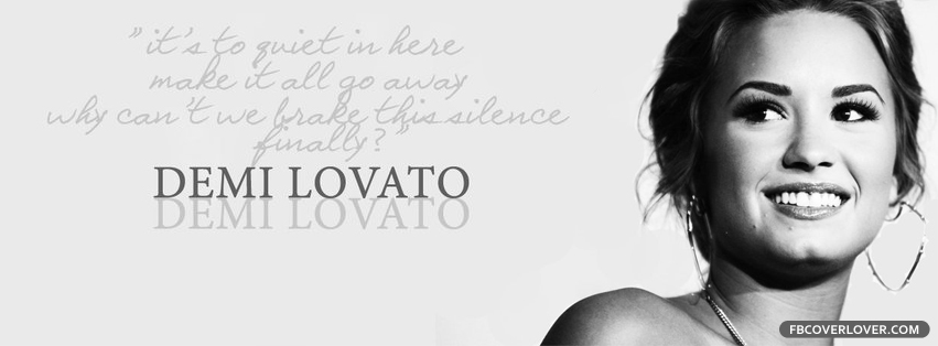 Quiet by Demi Lovato Lyrics Facebook Timeline  Profile Covers