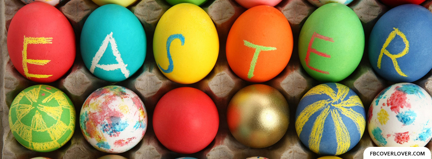 Painted Easter Eggs Facebook Timeline  Profile Covers