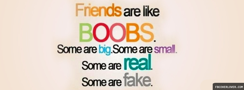Friends Are Like Boobs Facebook Covers More Quotes Covers for Timeline