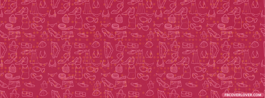 Girly Clothes Pattern Facebook Timeline  Profile Covers