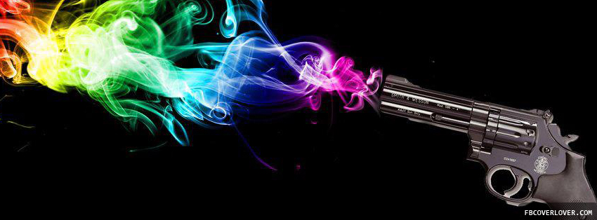 Colorful Gunshot Smoke Facebook Covers More Abstract Covers for Timeline