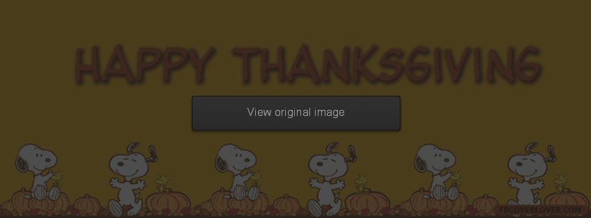 Happy Thanksgiving From Snoopy Facebook Covers More Holidays Covers for Timeline