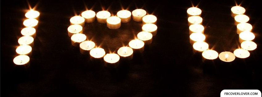 I Love You Candles Facebook Timeline  Profile Covers