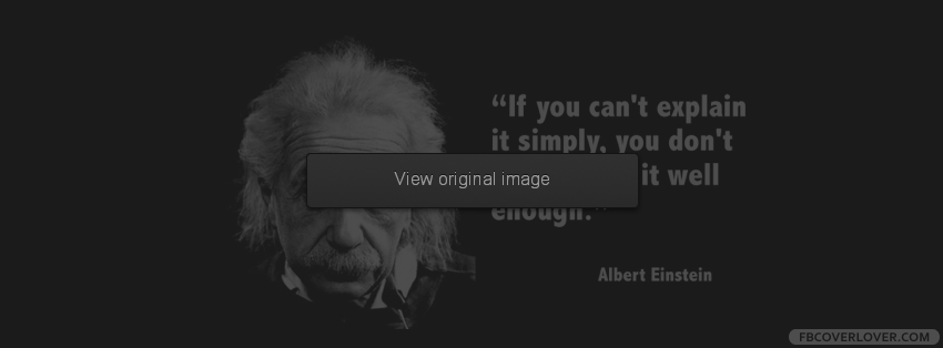 Albert Einstein Quote Facebook Covers More Quotes Covers for Timeline