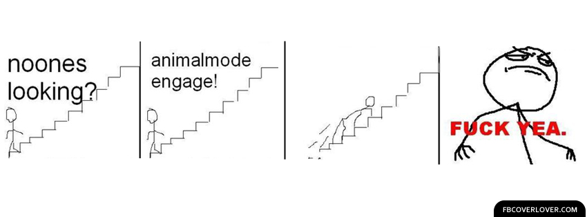 Rage Comic Stairs Facebook Timeline  Profile Covers