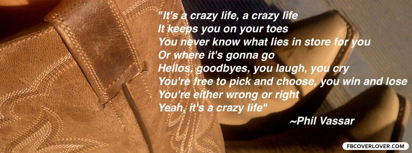 Crazy Life Lyrics by Phil Vassar Facebook Timeline  Profile Covers
