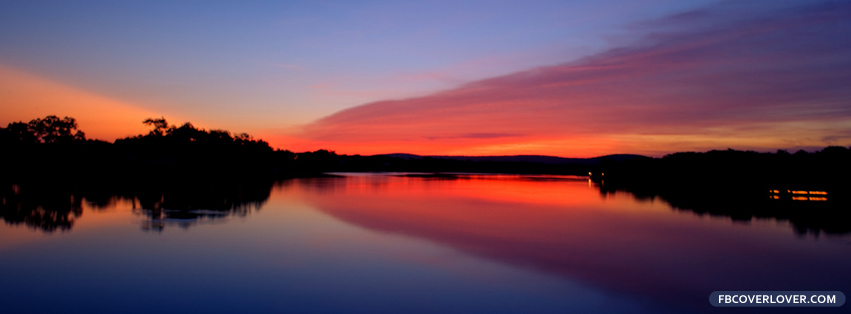 Beautiful Lake Sunset Facebook Covers More Nature_Scenic Covers for Timeline