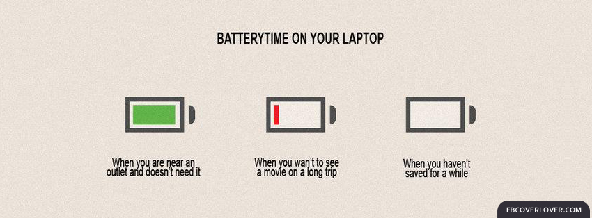 Laptop Battery Time  Facebook Covers More Funny Covers for Timeline