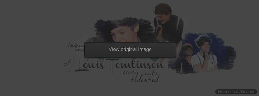 Louis Tomlinson 3 Facebook Cover - 0