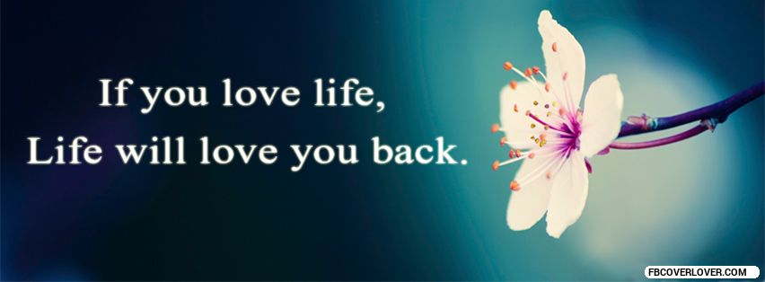 Love Life And It Will Love You Back Facebook Covers More life Covers for Timeline