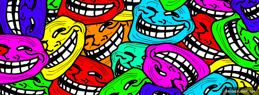 Colorful Internet Meme Faces Facebook Covers More Miscellaneous Covers for Timeline