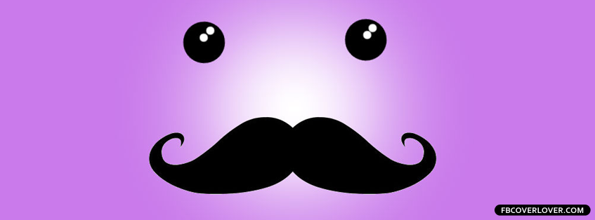 Mustache Face Facebook Timeline  Profile Covers