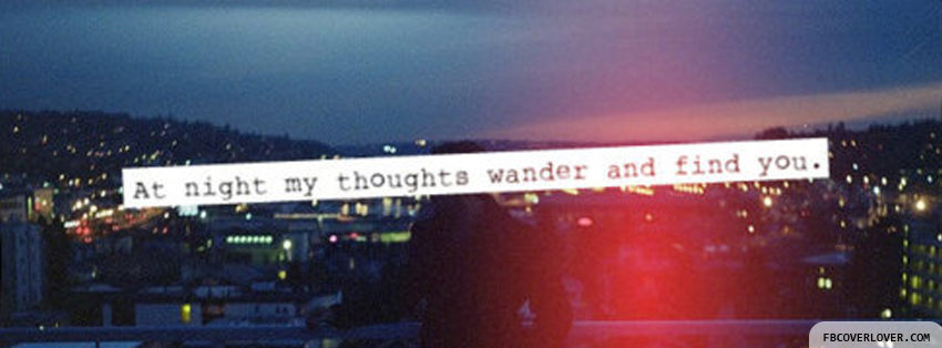 My Thoughts Wander Facebook Timeline  Profile Covers