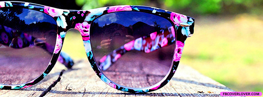 Pink Flowery Sunglasses Facebook Timeline  Profile Covers