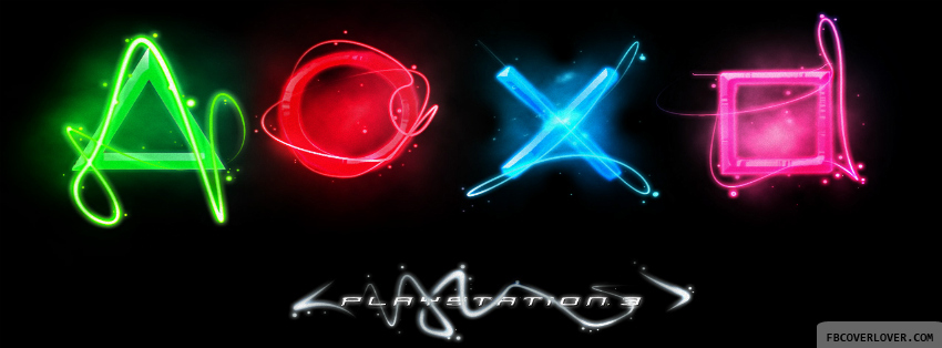 PS3 Neon Facebook Timeline  Profile Covers