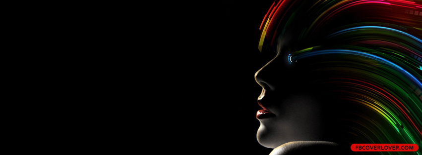 Neon Hair Facebook Covers More Abstract Covers for Timeline