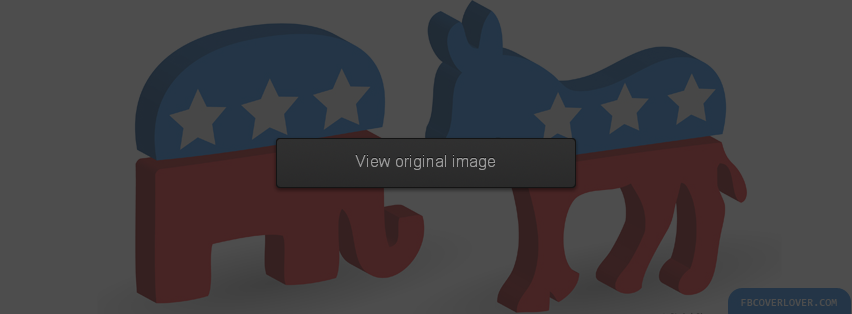 Republican Elephant and Democratic Donkey Facebook Covers More Causes Covers for Timeline