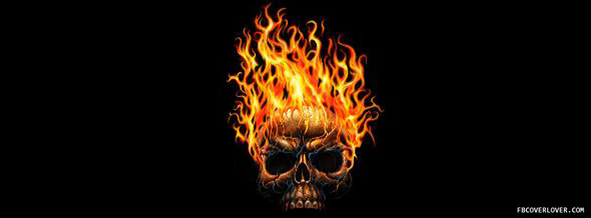 Burning Skull Facebook Covers More Emo_Goth Covers for Timeline